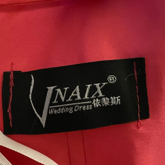 VNaix pink Barbie sequin Halter prom dress adjustable bust  XS-S 32-34 NWOT - Picture 5 of 8